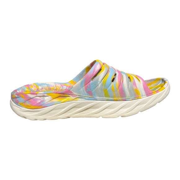 Hoka One One x FP Movement Ora Recovery Slides Sandals psychedelic Men's Size 11 - Picture 4 of 13